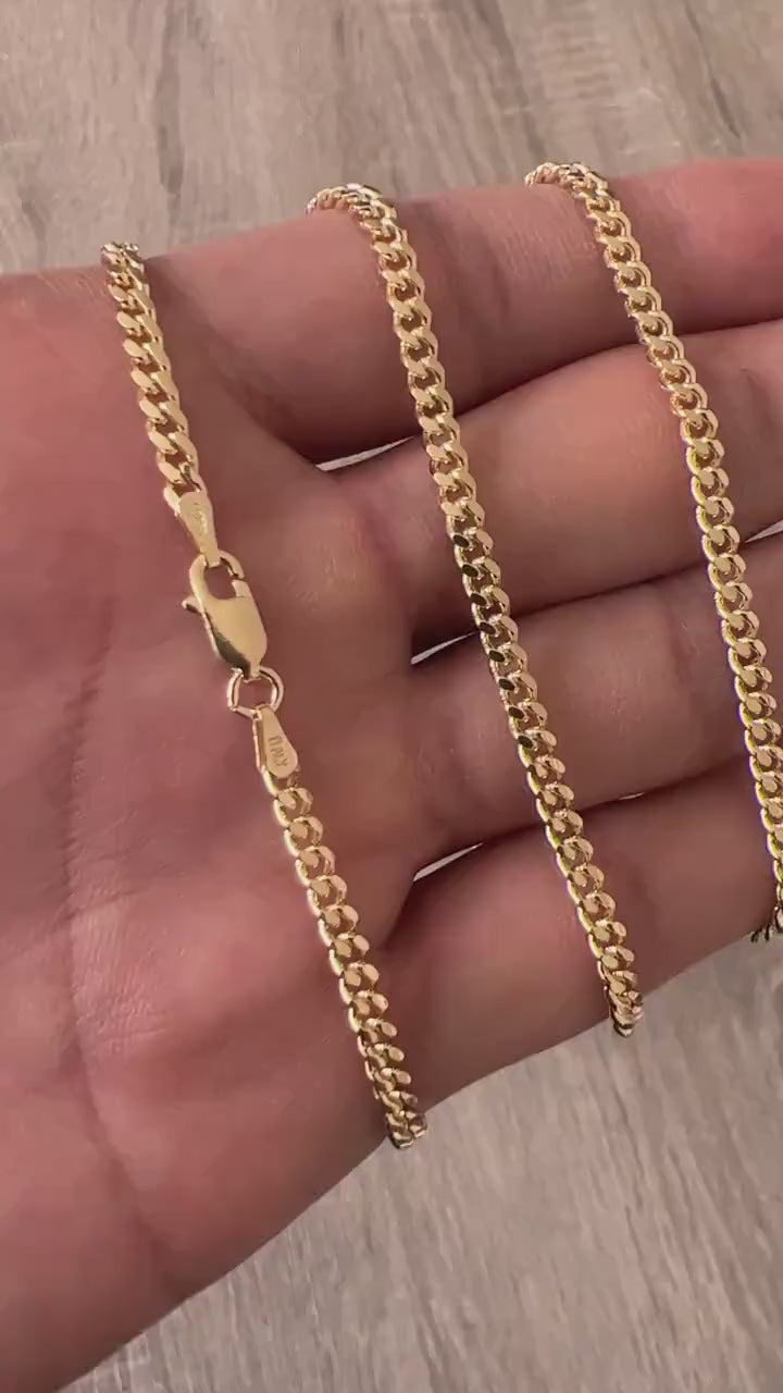 Heavy Solid Gold Miami Cuban Link Chain