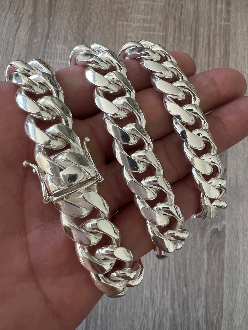 Men's Cuban Link Sterling Silver Bracelet
