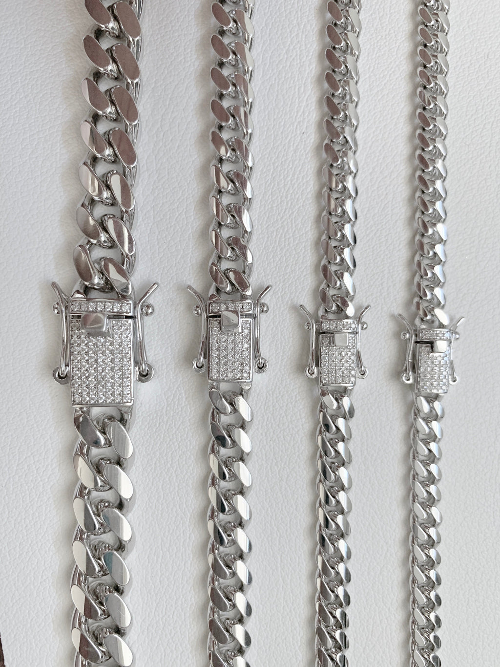 handmade sterling silver miami cuban link Bracelet