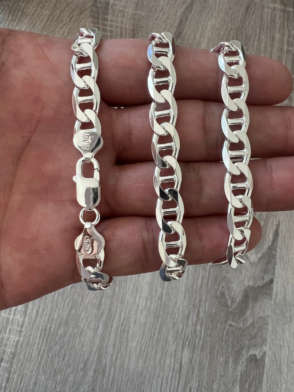 Men's Chain / Silver 8mm Rolo Chain Necklace for Women or Men