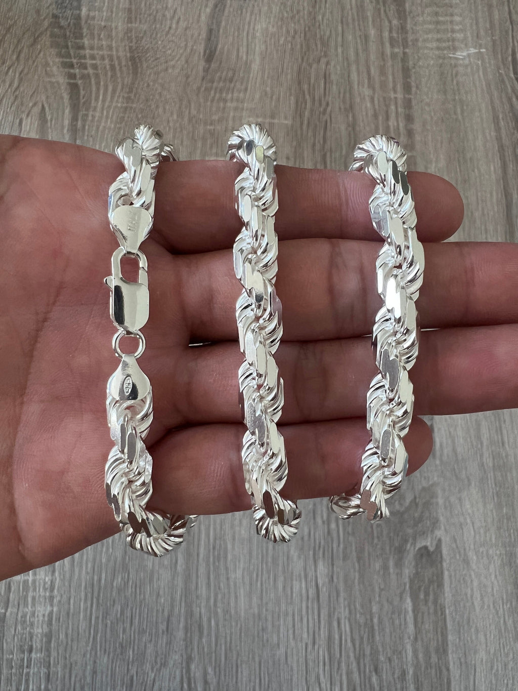 8mm Silver-Tone Chain Necklace, In stock!