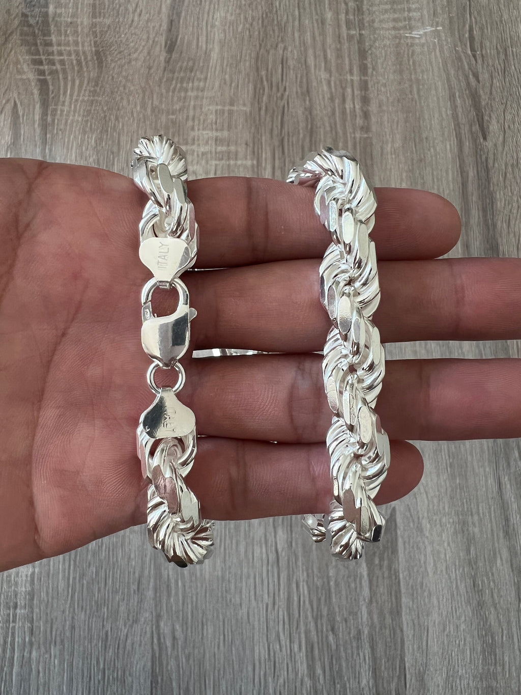 4mm 925 Silver Rope Chain Necklace Sterling Silver 16 18 20 22 24 26 28 30  inch italian unisex men women woman man