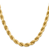 14K 8MM GOLD VERMEIL ROPE CHAIN DC