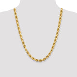 14K 8MM GOLD VERMEIL ROPE CHAIN DC