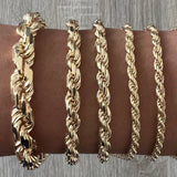 Rope 14K Gold Bracelet