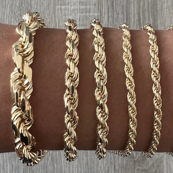 Rope 14K Gold Bracelet