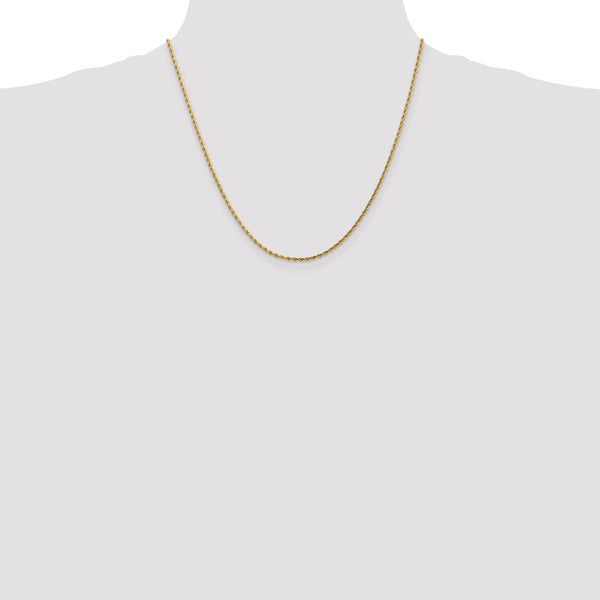 14K 1.5MM GOLD VERMEIL ROPE CHAIN DC