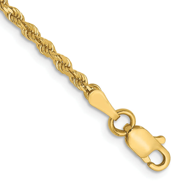 14K 2MM GOLD VERMEIL ROPE CHAIN DC