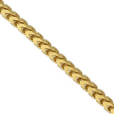 5mm Franco 14K Gold Vermeil Over Solid 925 Sterling Silver Chain Necklace Bracelet Diamond Cut Polish Men Woman Unisex 2.5mm 3mm 4mm 5mm