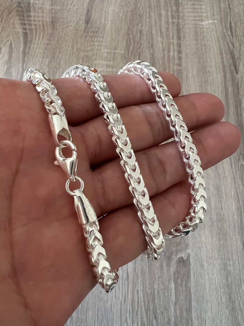 Heavy, Unique Mens Silver Jewelry - Necklace & Bracelets
