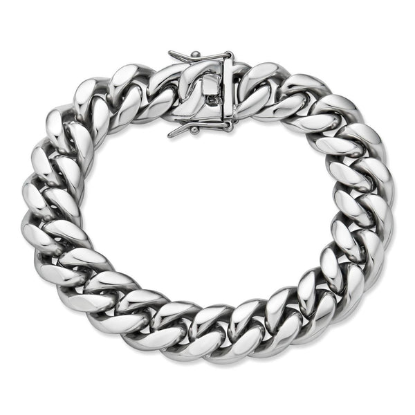 12mm Miami Cuban Box Lock Bracelet