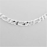 925 SOLID Figaro Sterling Silver Chain Necklace 2mm 3mm 4mm 5mm 6mm Non Tarnish Durable