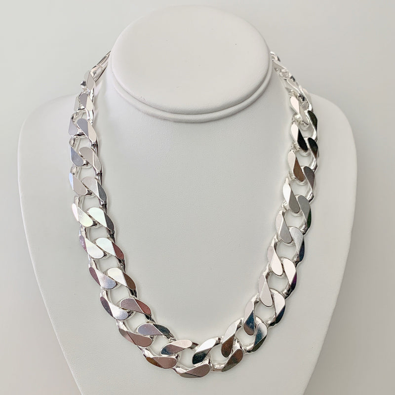 Large Paperclip Chain Necklace - Sterling Silver - Oak & Luna