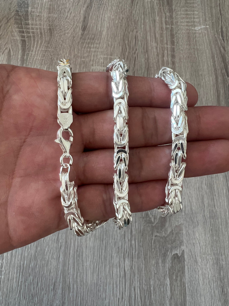 Silver Square Padlock Necklace Pendant Diamond Cut Cuban Chain