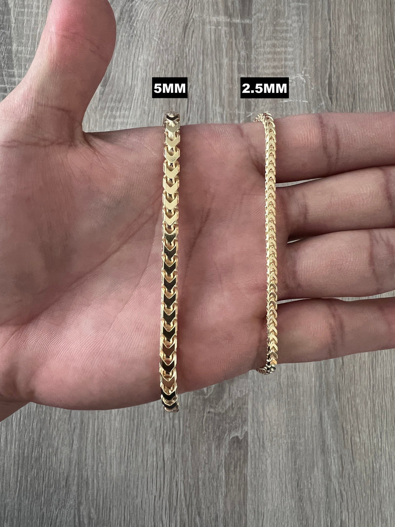 14K Yellow Gold Diamond Cut Rope Chain Real Solid 16 to 26 (2.5mm-5mm) 2.5MM-20