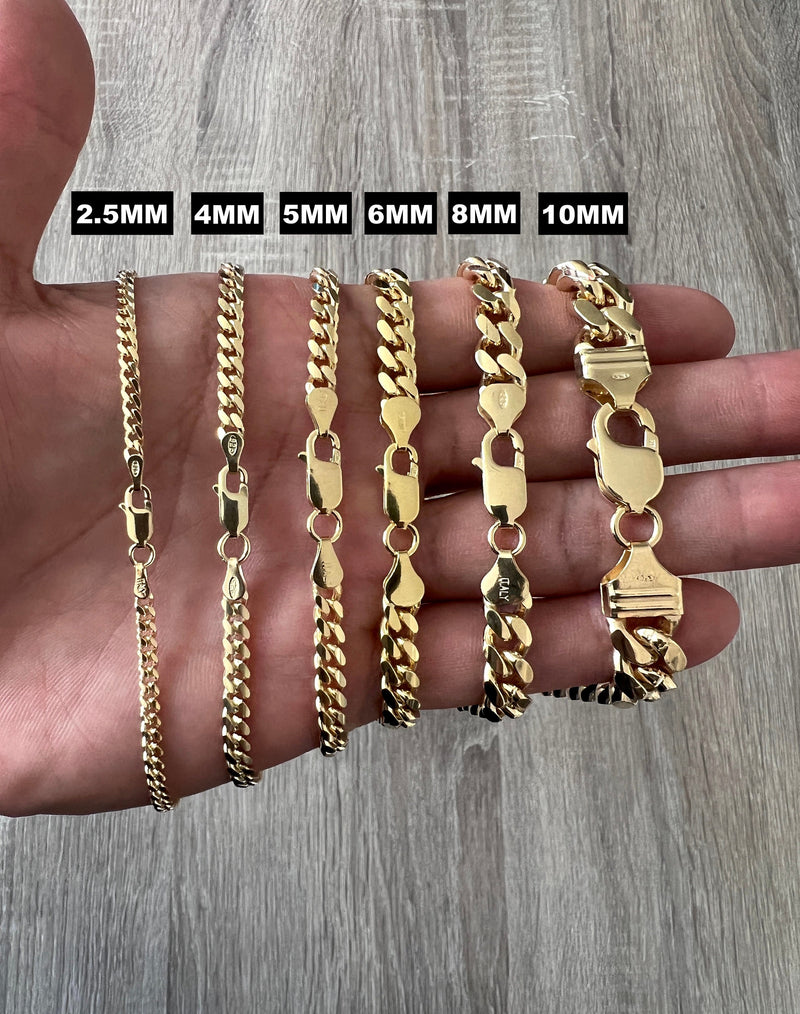 14K Real Gold Men's Gold Minimal Bracelet Black Rope Men 