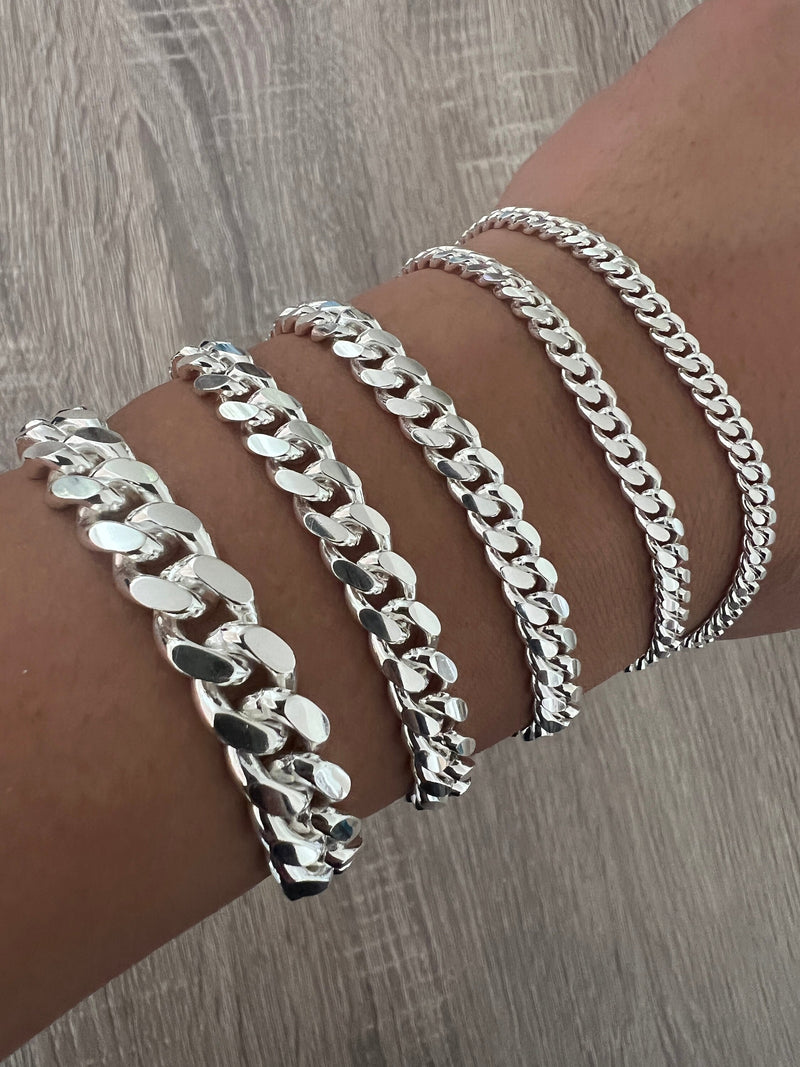 Minimalist 925 Sterling Silver Thicken Chain Bracelets For Women